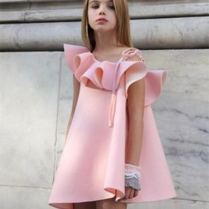 One Shoulder Ruffle Dress. 5-6yr.